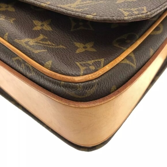 100% Authentic LOUIS VUITTON Cartouchiere GM Brown Monogram Shoulder Bag - Picture 5 of 12